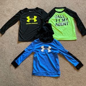 MOVING SALE- MAKE AN OFFER! Boys Under Armour Long Sleeved Shirts Size 3T